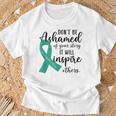 Teal Ribbon Support Squad Sexual Assault Awareness Month T-Shirt Gifts for Old Men