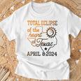 Total Eclipse Of The Heart Of Texas April8 T-Shirt Gifts for Old Men