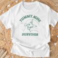 Tummy Ache Survivor Rabbit Meme Bunny Lover T-Shirt Gifts for Old Men