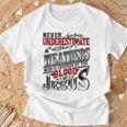 Underestimate Weathers Family Name T-Shirt Gifts for Old Men