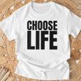 Vintage Choose Life Les Meilleures Habitudes De Conscience De Soi Des Années 80 T-Shirt Cadeaux pour les vieillards