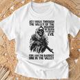 As I Walk Through The Valley Of The Shadow Of Death T-Shirt Gifts for Old Men