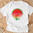 Watermelon Summer Sunset Fruit Watermelon T-Shirt Geschenke für alte Männer