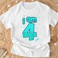 Youth 4Th Birthday Boy I Am 4 Year Old Space T-Shirt Gifts for Old Men