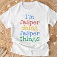 Youth I'm Jasper Doing Jasper Things Cute Personalised T-Shirt Gifts for Old Men