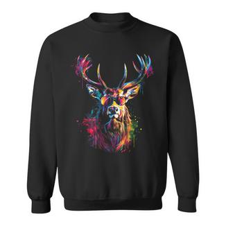Hirsch Trachten Trachten Oktoberfest Geschenk Tracht Sweatshirt - Seseable