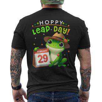 February 29Th Frog Leap Day Matching Leap Year 2024 Men's T-shirt Back Print - Monsterry