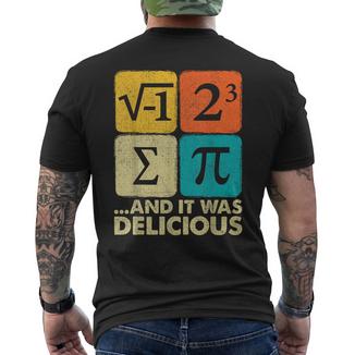 Pi Day Math Pun Men's T-shirt Back Print - Monsterry