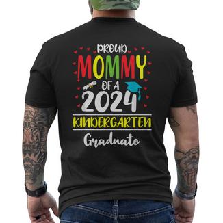 Proud Mommy Of A Class Of 2024 Kindergarten Graduate Men's T-shirt Back Print - Monsterry AU