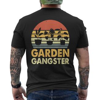 Garden Gangster Retro Vintage Gardening Men's T-shirt Back Print - Monsterry UK