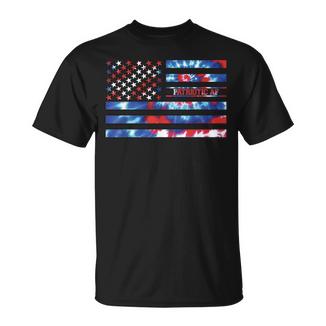 Patriotic Af Tie Dye Red White Blue Patriotic American Flag T-Shirt - Monsterry AU