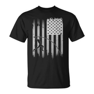 Pole Vault Usa American Flag 4Th Of July Jump Sports T-Shirt - Monsterry DE