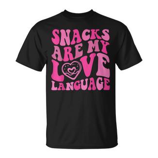 Snacks Are My Love Language Toddler Valentines Day T-Shirt - Monsterry AU