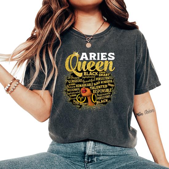 Aries T-Shirt Zodiac-Birthday T-Shirt