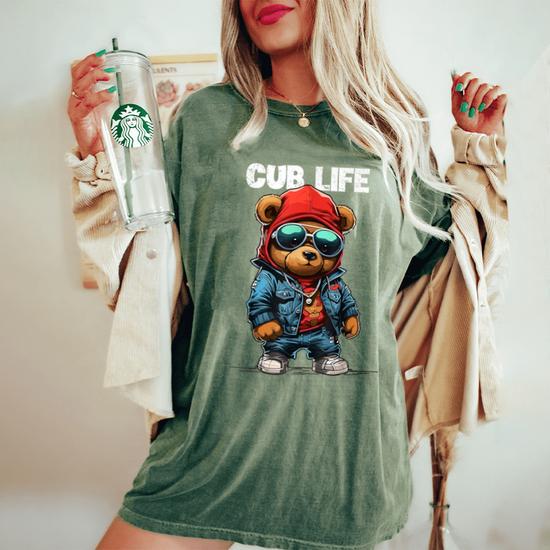 Cub Bear Life Teddy Bear Stuff For Thug Women's Oversized