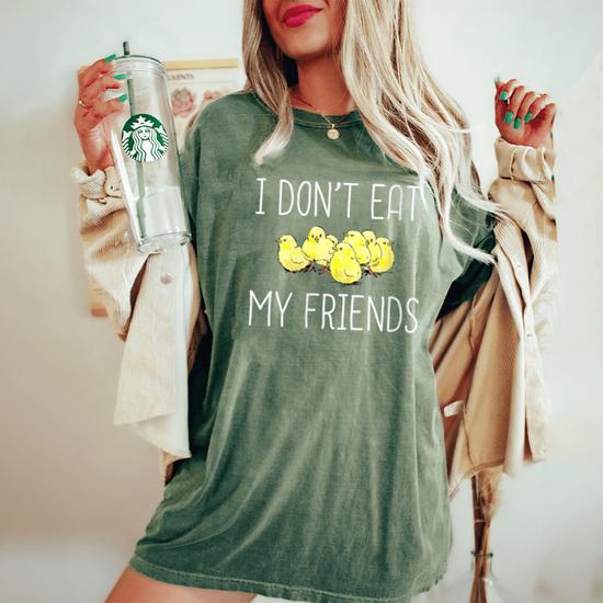 Friends Don't Eat Friends Vegan Vegetarian Kind To Animals T-Shirt Friends Don't Eat Friends Vegan Vegetarian Kind To Animals T-Shirt