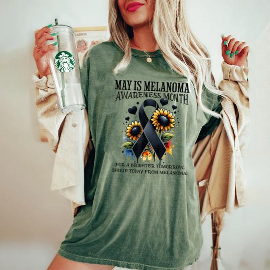 Melanoma Awareness Sunflower Shirt