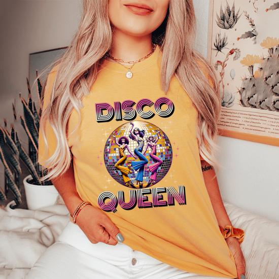 Monsterry Women s Oversized Disco Queen T Shirt