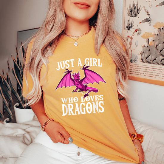 This Girl Loves Dragons - Dragon Clothing Cute Funny T-Shirt T-Shirt This Girl Loves Dragons - Dragon Clothing Cute Funny T-Shirt T-Shirt