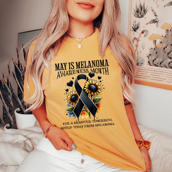 Melanoma Awareness Sunflower Shirt