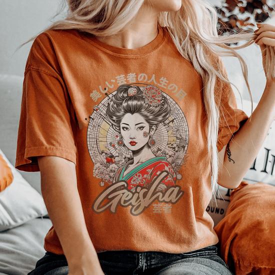 Geisha Vibe Woman Asian Japanese Wave Vintage Sakura Women's