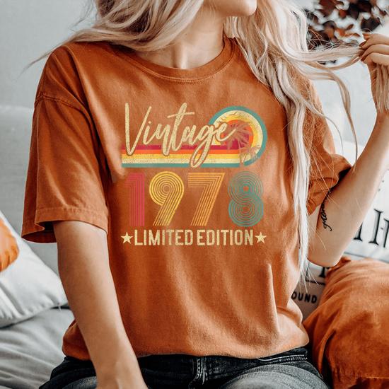 Limited Edition Vintage 1978 44Th Birthday 44 Years Old Women s Oversized Comfort T Shirt Monsterry