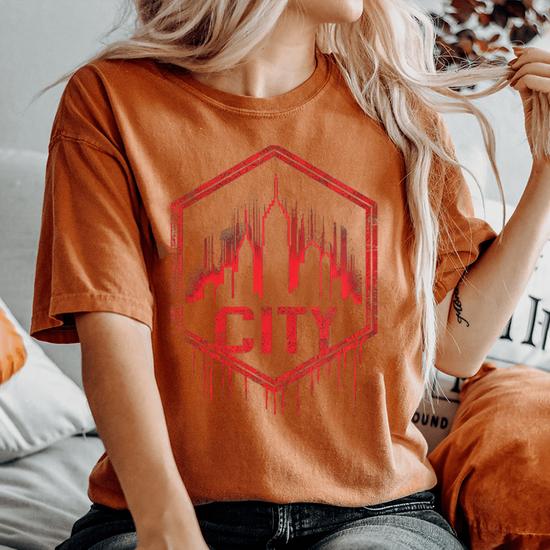 Rip City Grit 90S Grunge Urbandecay Vintage Men s Women s Oversized Comfort T Shirt Monsterry