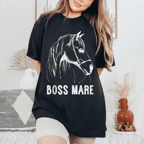 Womens Boss Mare Horse Shirt For Horseback Riding Equestrians Womens Boss Mare Horse Shirt For Horseback Riding Equestrians