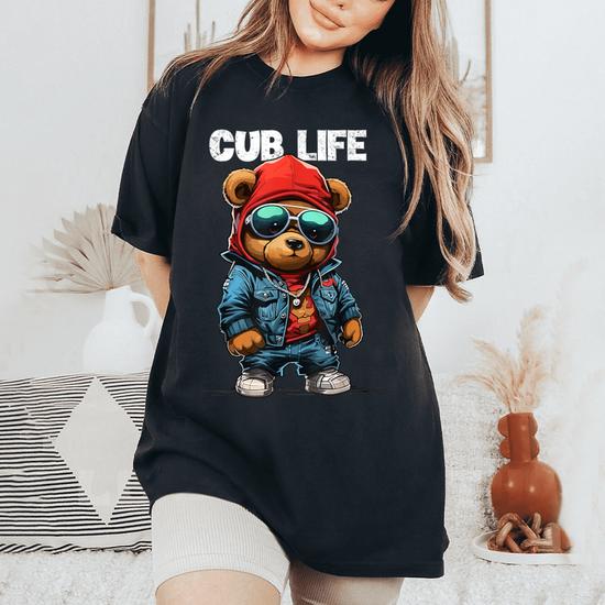 Cub Bear Life Teddy Bear Stuff For Thug Women's Oversized