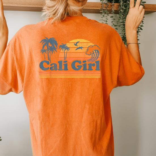 Women's Vintage California Shirt Cali Girl Summer Beach Tee Women's Vintage California Shirt Cali Girl Summer Beach Tee