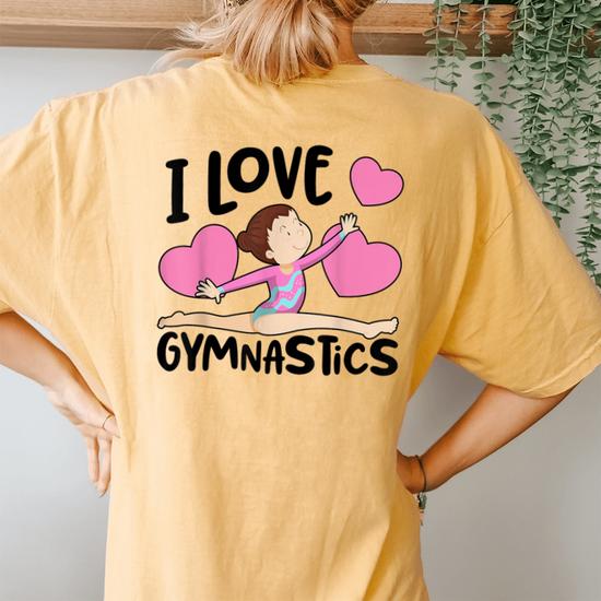 Cute Gymnastics Love Heart T-Shirt Cute Gymnastics Love Heart T-Shirt