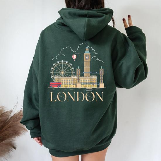 London Souvenir England Vintage City British Uk T- Women Oversized