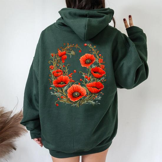 Red Poppy Flower Botanical Red Poppies For Women Women