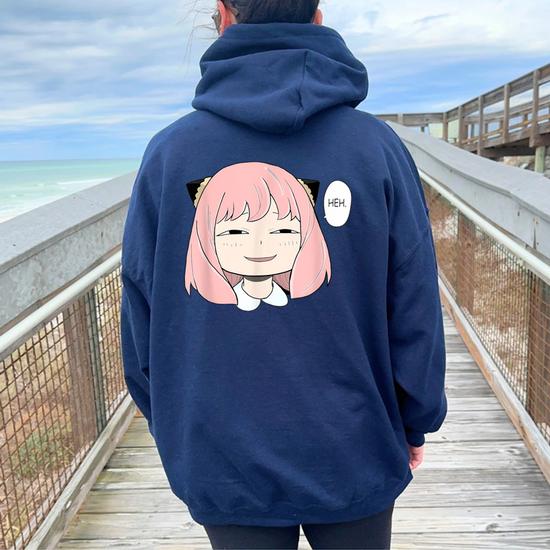 Cute girl with oversized hoodie sale