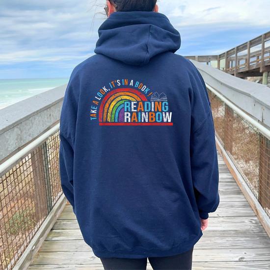 Reading rainbow hoodie cheap