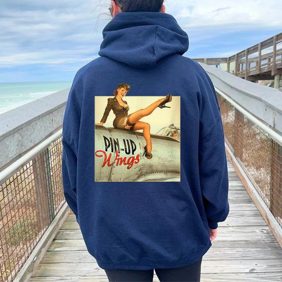 Poster print oversized hoodie on sale