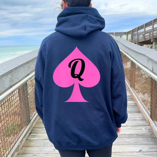 Queen Of Spades Clothes For Qos Women Oversized Hoodie Back Print