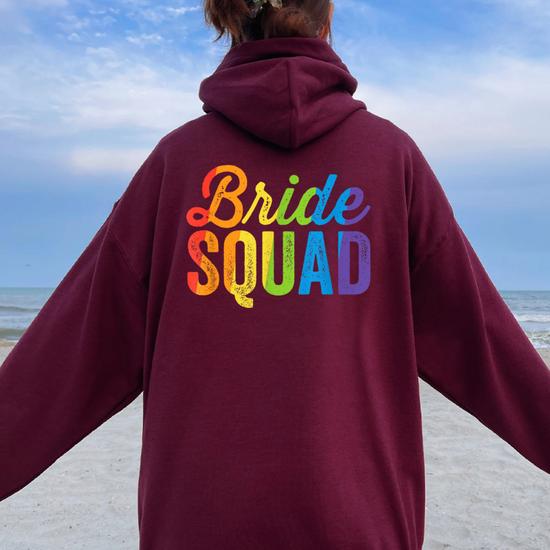Bride Squad Shirt - Lgbt Pride Rainbow Flag Bachelorette Bride Squad Shirt - Lgbt Pride Rainbow Flag Bachelorette