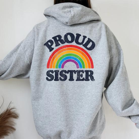 Rainbow sister hoodie on sale