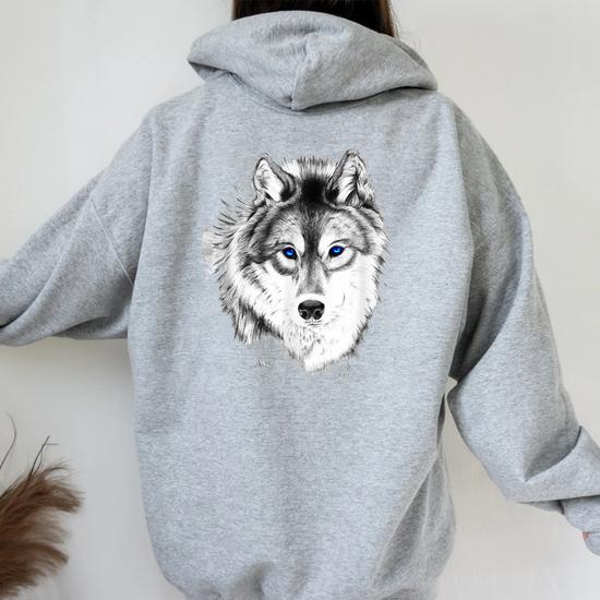 Trippy wolf hoodie 2025
