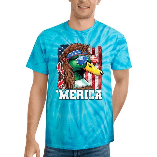 Women's American Flag Tee - 4th Of July Patriotic Shirt, Short Sleeve, Cotton Blend, Casual Graphic Top - View #6